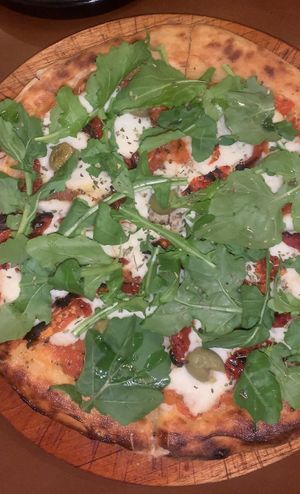   at Coral Vegan Pizza in Playa Del Carmen