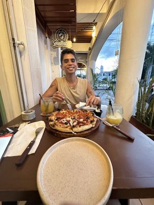   at Coral Vegan Pizza in Playa Del Carmen