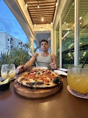  at Coral Vegan Pizza in Playa Del Carmen