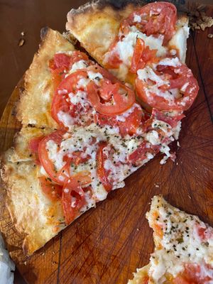 My gluten free vegan pizza, they can do gluten and gluten free😃 at Coral Vegan Pizza in Playa Del Carmen