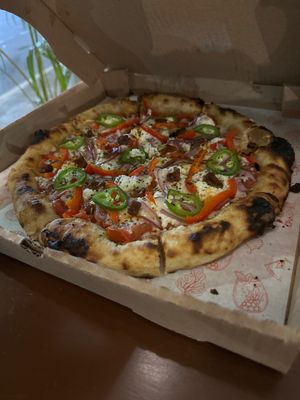   at Coral Vegan Pizza in Playa Del Carmen