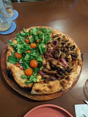 Pizza at Coral Vegan Pizza in Playa Del Carmen