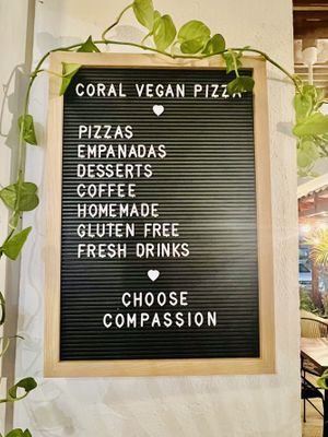   at Coral Vegan Pizza in Playa Del Carmen