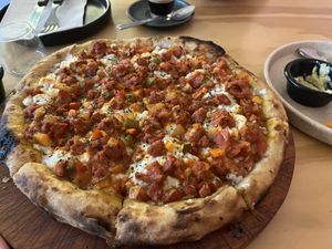   at Coral Vegan Pizza in Playa Del Carmen