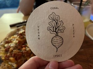   at Coral Vegan Pizza in Playa Del Carmen