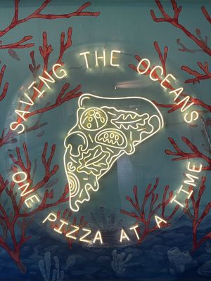   at Coral Vegan Pizza in Playa Del Carmen