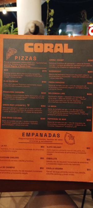  at Coral Vegan Pizza in Playa Del Carmen