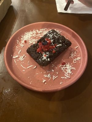 Brownie   at Coral Vegan Pizza in Playa Del Carmen
