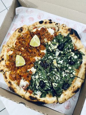   at Coral Vegan Pizza in Playa Del Carmen