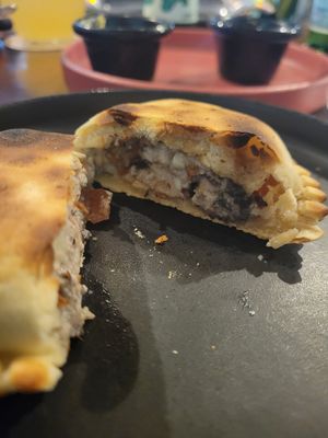 Mushroom Empanada at Coral Vegan Pizza in Playa Del Carmen