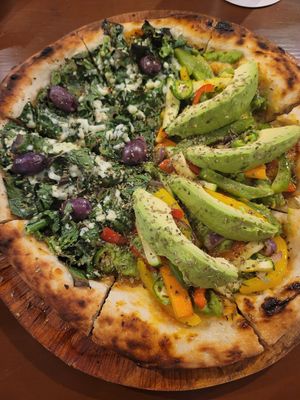 Pizza at Coral Vegan Pizza in Playa Del Carmen