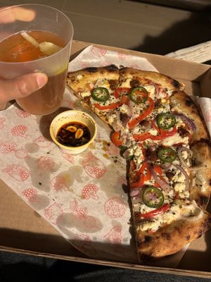   at Coral Vegan Pizza in Playa Del Carmen