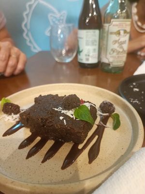 Browni at Coral Vegan Pizza in Playa Del Carmen