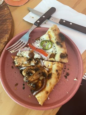   at Coral Vegan Pizza in Playa Del Carmen