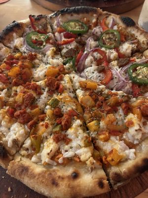   at Coral Vegan Pizza in Playa Del Carmen