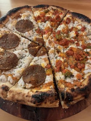   at Coral Vegan Pizza in Playa Del Carmen