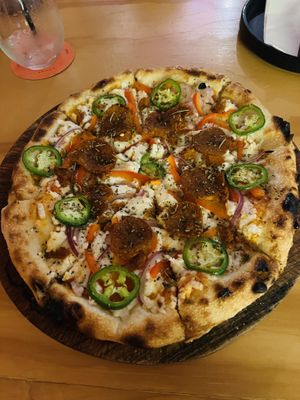   at Coral Vegan Pizza in Playa Del Carmen