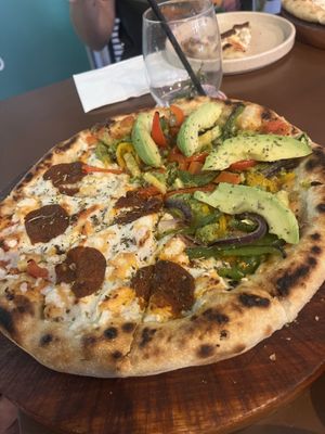   at Coral Vegan Pizza in Playa Del Carmen