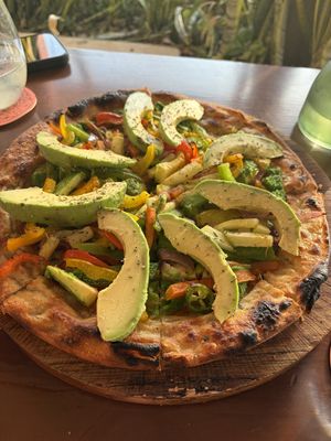   at Coral Vegan Pizza in Playa Del Carmen
