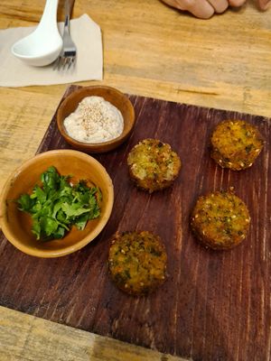 Small dish at Viriditas Cocina Vegana in Oaxaca