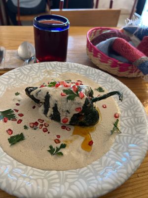 Chile en Nogada  at Viriditas Cocina Vegana in Oaxaca