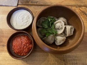Dumplings   at Viriditas Cocina Vegana in Oaxaca