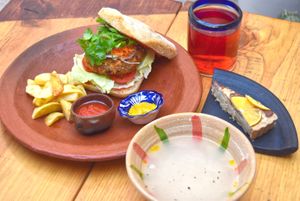 Sandwich Combo de Croqueta de lenteja at Viriditas Cocina Vegana in Oaxaca