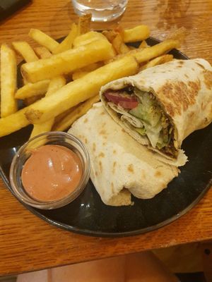 Vegan wrap at Cook' n Saj in Paris