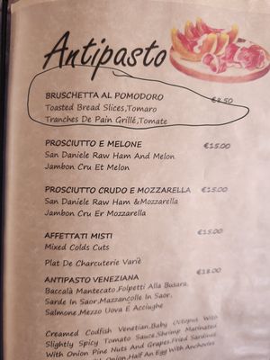 This one is vegan at Snack Bar Castello in Venice