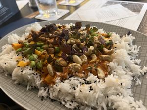 Pumpkin curry was tasty and a good portion   at Funkhaus in Cologne