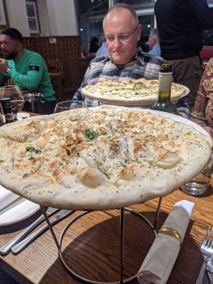 Garlic bread at Piccolino in Sheffield