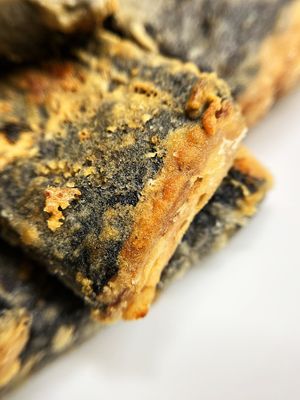 Made delicious fried tofu "fish" with classic tofu by Kolibri at Kolibri in Yerevan