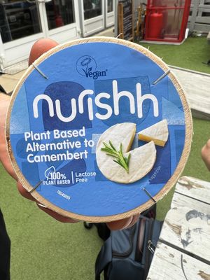 my new fav vegan camberbert. they bought it in specially   at Eat To The Beat in Aylesbury