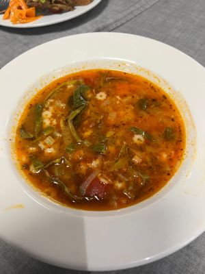 Freshly made soup  at Eat To The Beat in Aylesbury