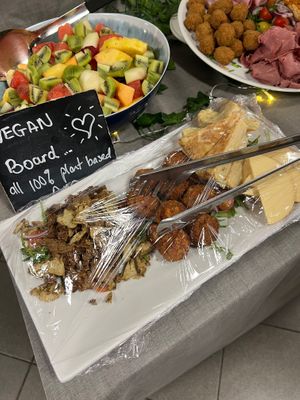 Vegan faux meats and cheeses  at Eat To The Beat in Aylesbury