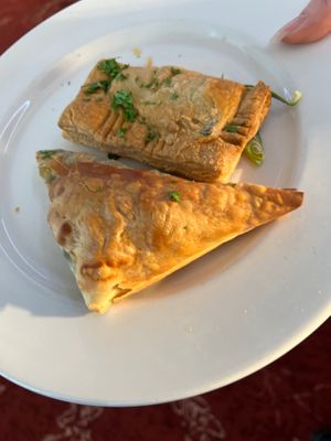 Vegan savoury pasties,  at Eat To The Beat in Aylesbury
