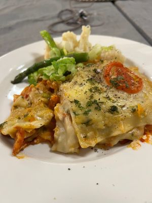 Vegan lasagne  at Eat To The Beat in Aylesbury