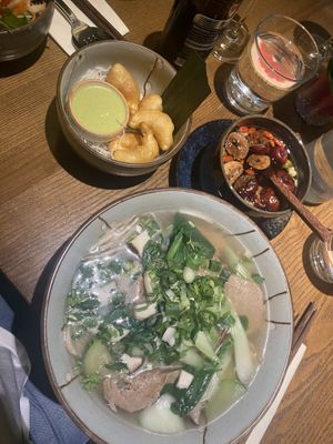 Hanoi soup and vegan shrimpp  at Zen Chay 2  in Cologne