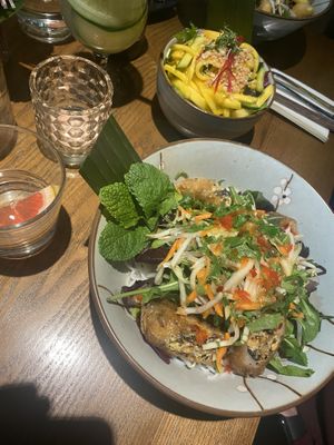 Mango salad and bun nem  at Zen Chay 2  in Cologne