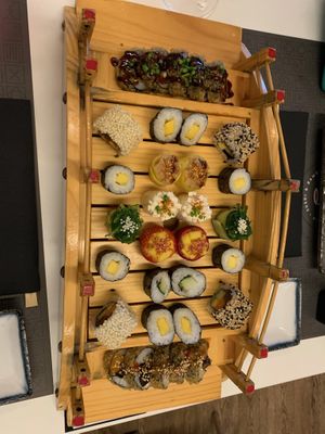 32 piece vegan sushi   at Ginsu in Terceira