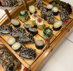 Vegan sushi  at Ginsu in Terceira