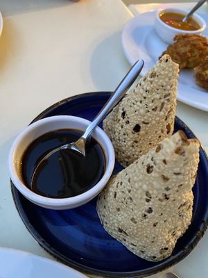 Poppadom   at Bombay Masala in Bugibba