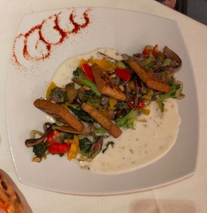 Tempeh con verdure at Da Gennaro in Castelfranco Veneto
