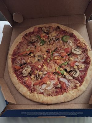 Supreme Vegi at Domino's Pizza in Salford