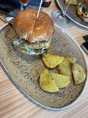 Vegan burger   at Nordest Cafè in Puigcerda