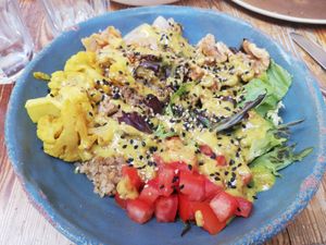Quinoa salad at Nordest Cafè in Puigcerda