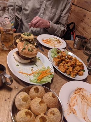 Vada Pav, tofu masaledaar, Pani puri at Bambukat in Sheffield