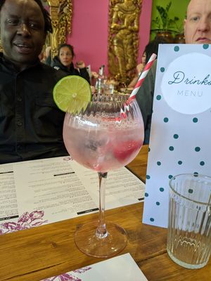 Vegan cocktail at Taste of Thailand in Sheffield