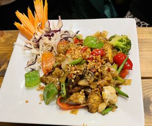 Drunken noodles at Taste of Thailand in Sheffield