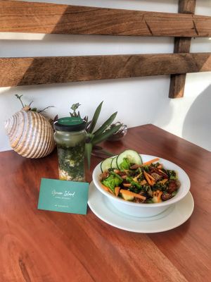 Salad the house    at Green Island in Puerto Baquerizo Moreno